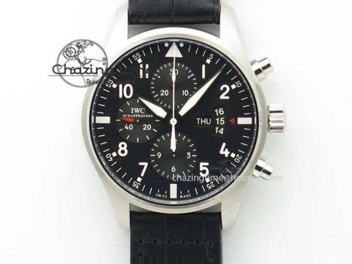 MIROTIME 0310 Mark XVIII IW327002 SS Mk Maker Best Edition White Dial On Black Leather Strap A SunProtective 7298